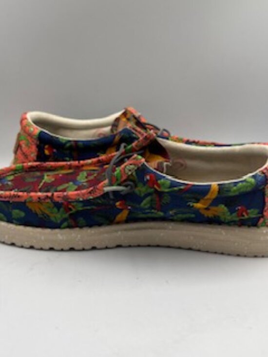 NEW Hey Dude Wally Margaritaville shoes men’s 12 Tropical Slip on